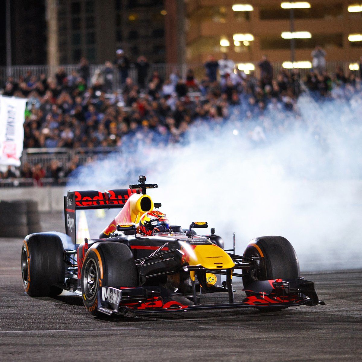 Max Verstappen las vegas show video exxonmobil Mobil 1