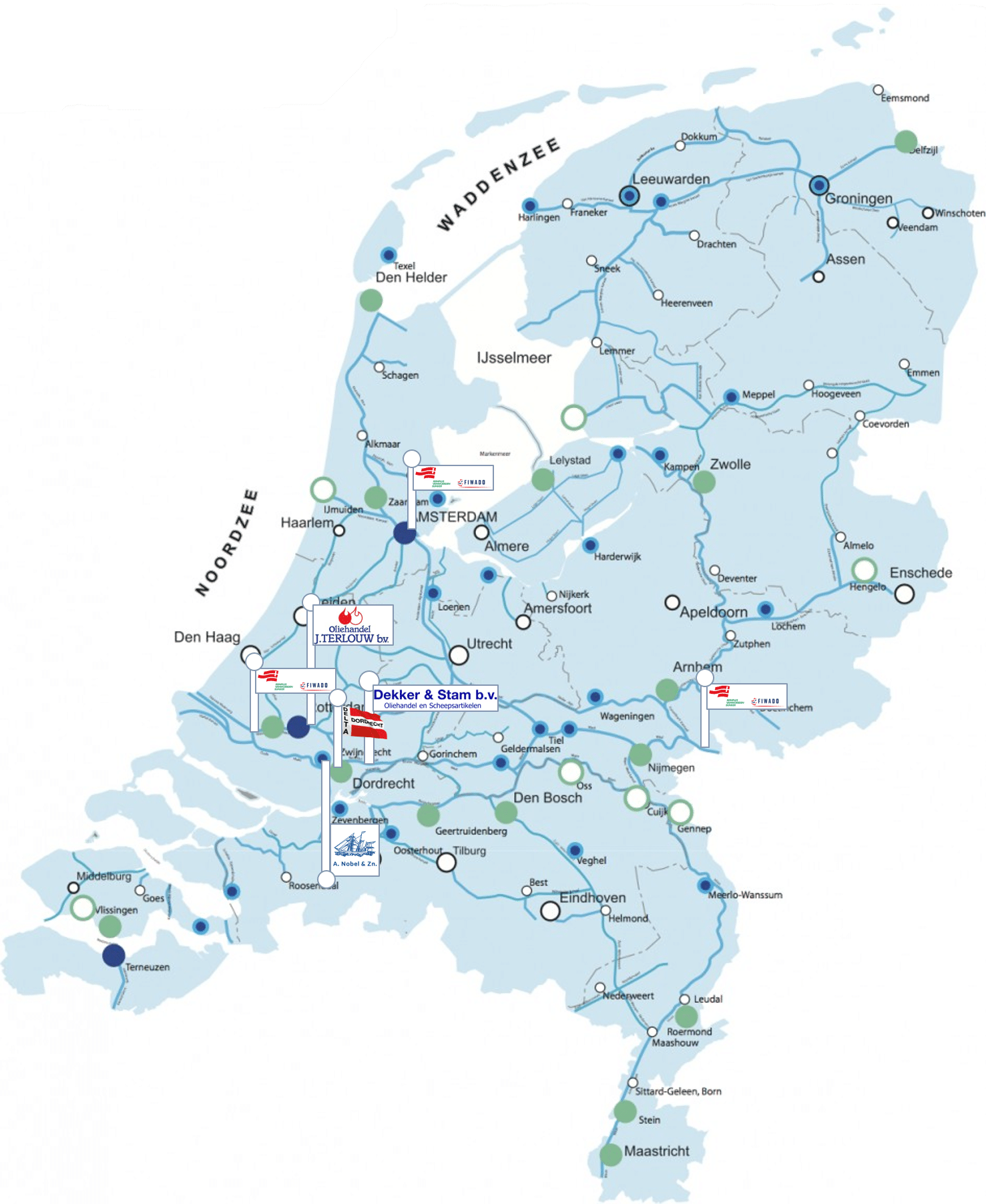 Landelijke bunkerstations