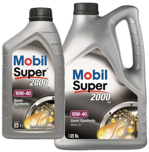 Mobil Super 2000 X1 10W40 semi-synthetische motorolie