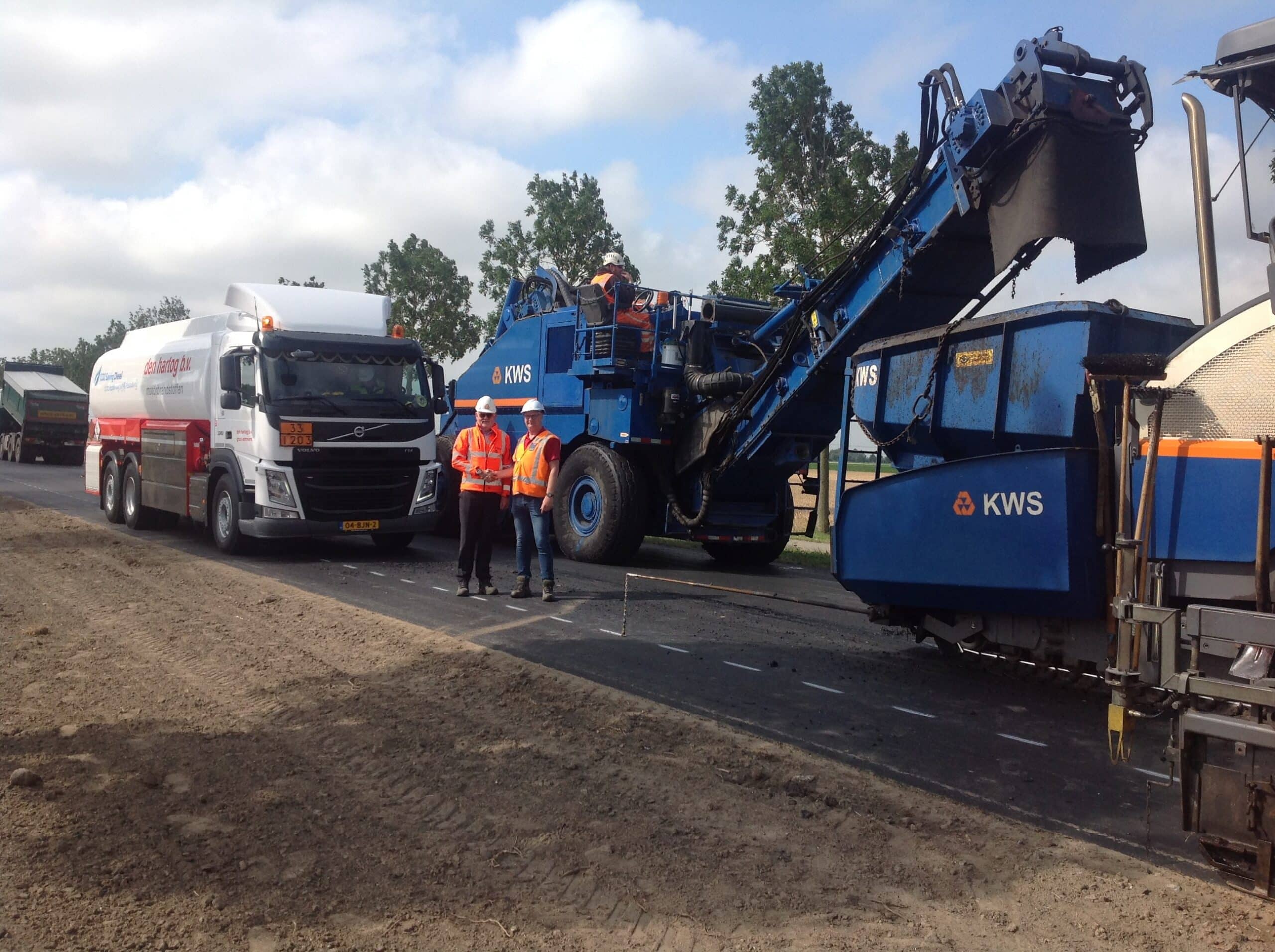 Geslaagd project met duurzaam asfalteren KWS