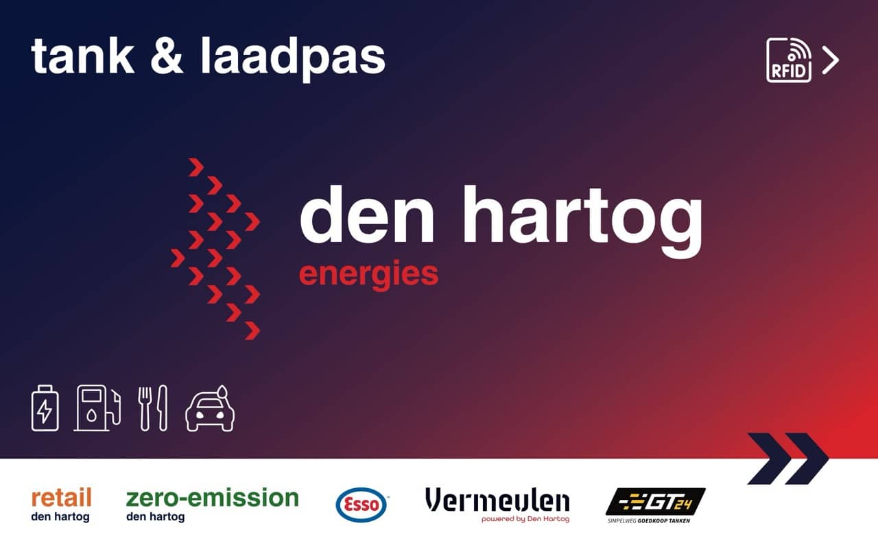 De Den Hartog Tank- en Laadpas zonder administratiekosten en met eigen prijzen per klant. Voorheen heette dit de Autofood en Carfoodpas.